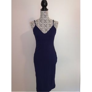 Lulu’s don’t tell em navy bodycon dress